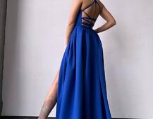 Сукня максі  зі шнурівкою на спинці Сукня максі  зі шнурівкою на спинці | PUSHKA SHOP