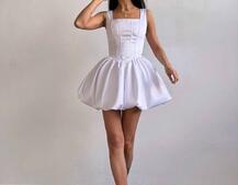 Атласна корсетна сукня міні  Атласна корсетна сукня міні  | PUSHKA SHOP