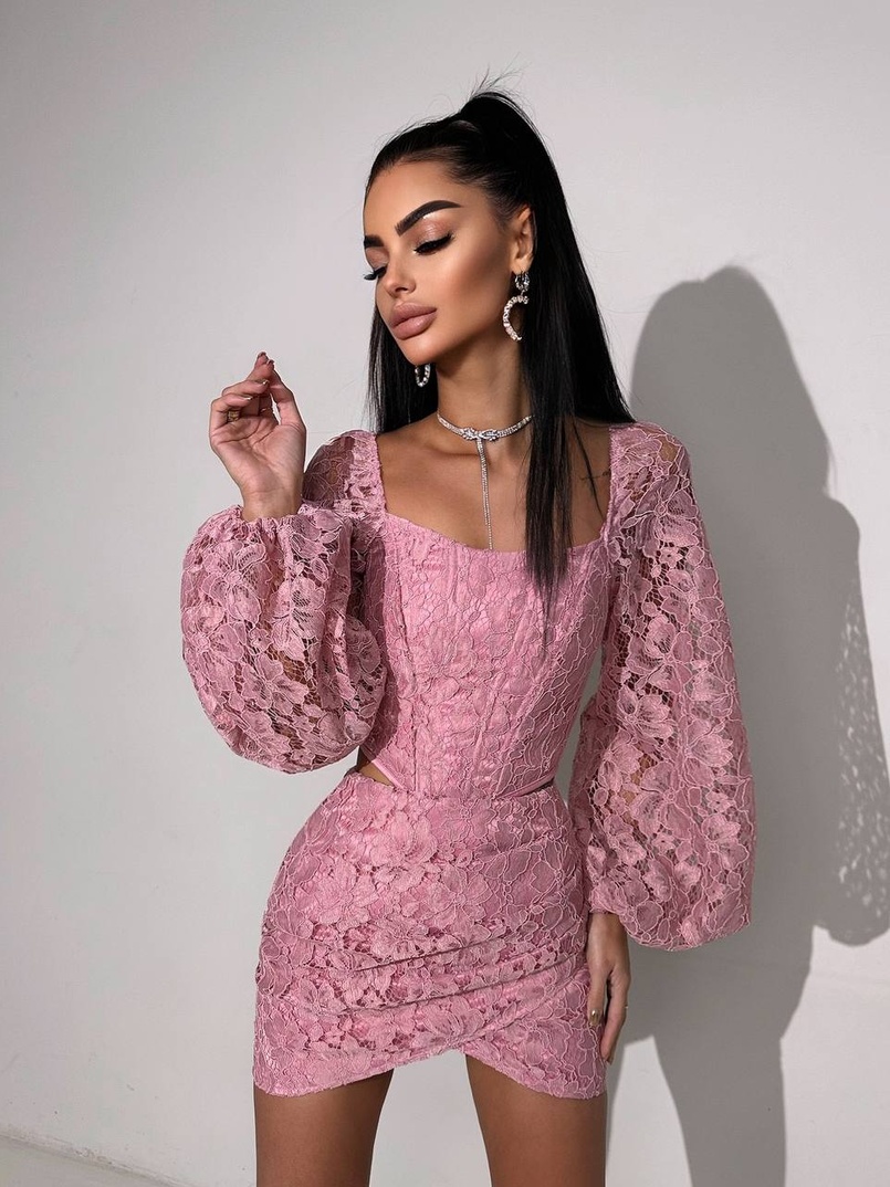 Мереживний комплект: корсет + спідниця міні Мереживний комплект: корсет + спідниця міні | PUSHKA SHOP