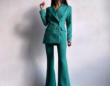 Костюм: піджак на підкладці, штани кльош+ жилет  Костюм: піджак на підкладці, штани кльош+ жилет  | PUSHKA SHOP