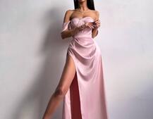 Атласний комплект: корсет бюстʼє + спідниця максі  | PUSHKA SHOP