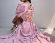 Улюблена сукня міді зі шнурівкою на спинці в нових кольорах Улюблена сукня міді зі шнурівкою на спинці в нових кольорах | PUSHKA SHOP