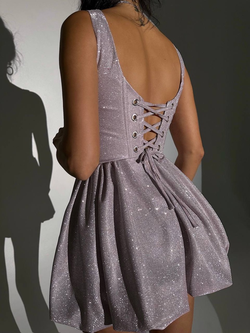 Сяюча корсетна сукня міні Сяюча корсетна сукня міні | PUSHKA SHOP