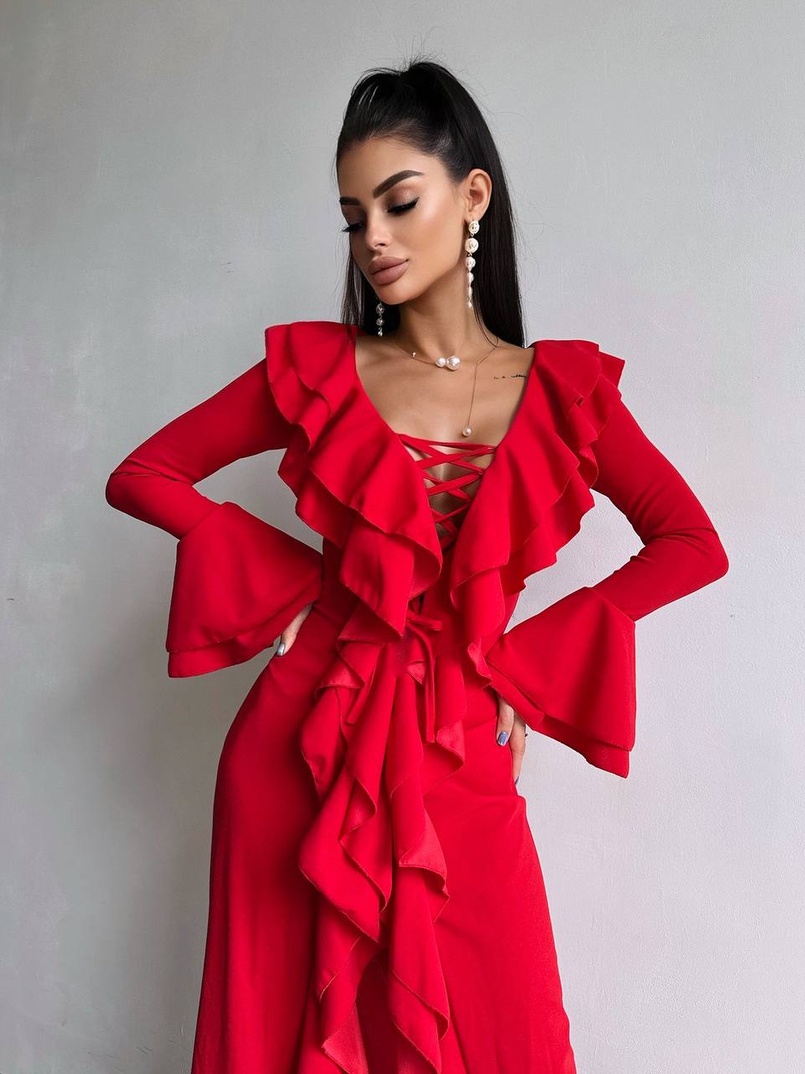 Сукня з воланами  Сукня з воланами  | PUSHKA SHOP