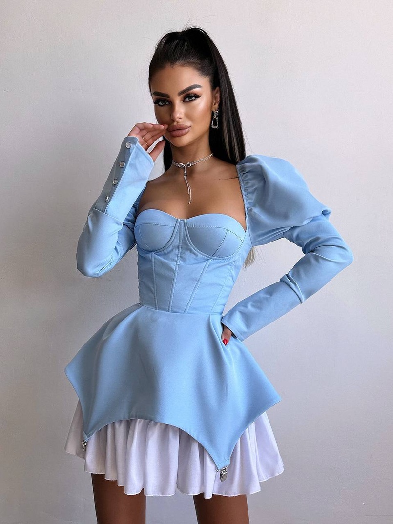 Сукня з чашечками та елементами корсету  | PUSHKA SHOP