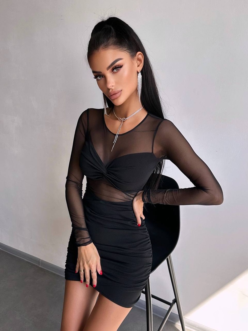 Сукня з драпіруванням  Сукня з драпіруванням  | PUSHKA SHOP