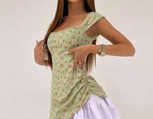 Сукня з квітковим принтом  | PUSHKA SHOP