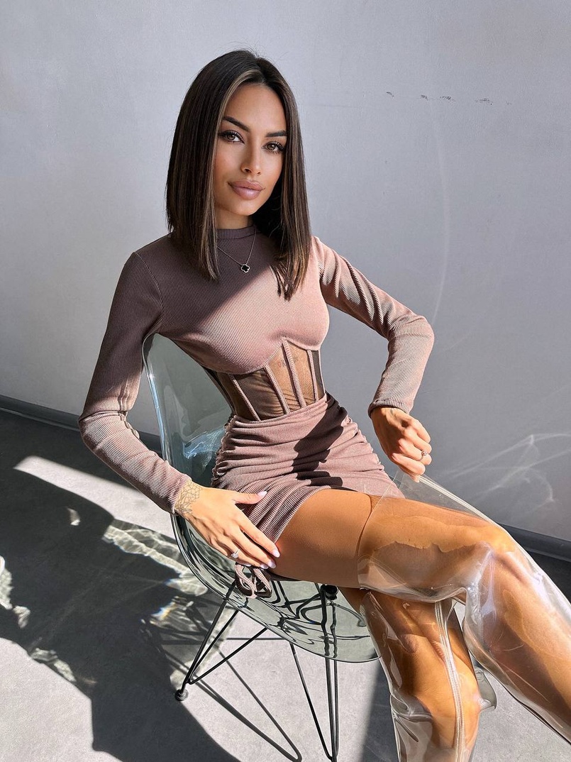 Сукня-міні  з елементами корсету  Довжину спідниці можна регулювати  Сукня-міні  з елементами корсету  Довжину спідниці можна регулювати  | PUSHKA SHOP