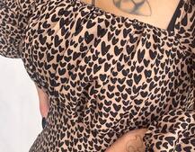 Приталена сукня з принтом  + прозорий корсет | PUSHKA SHOP