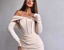 Оксамитова корсетна сукня міні, декорована стразами     Ручна робота  Оксамитова корсетна сукня міні, декорована стразами     Ручна робота  | PUSHKA SHOP