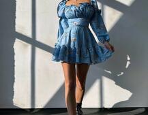 Квіткова сукня з воланами та шнуровкою по спинці Квіткова сукня з воланами та шнуровкою по спинці | PUSHKA SHOP