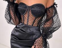 Улюблений комплект в новому виконанні: корсет бюстьє з об’ємними рукавами + спідниця міні Улюблений комплект в новому виконанні: корсет бюстьє з об’ємними рукавами + спідниця міні | PUSHKA SHOP