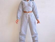 Комплект на флісі : худі з елементами корсету + штани  Комплект на флісі : худі з елементами корсету + штани  | PUSHKA SHOP