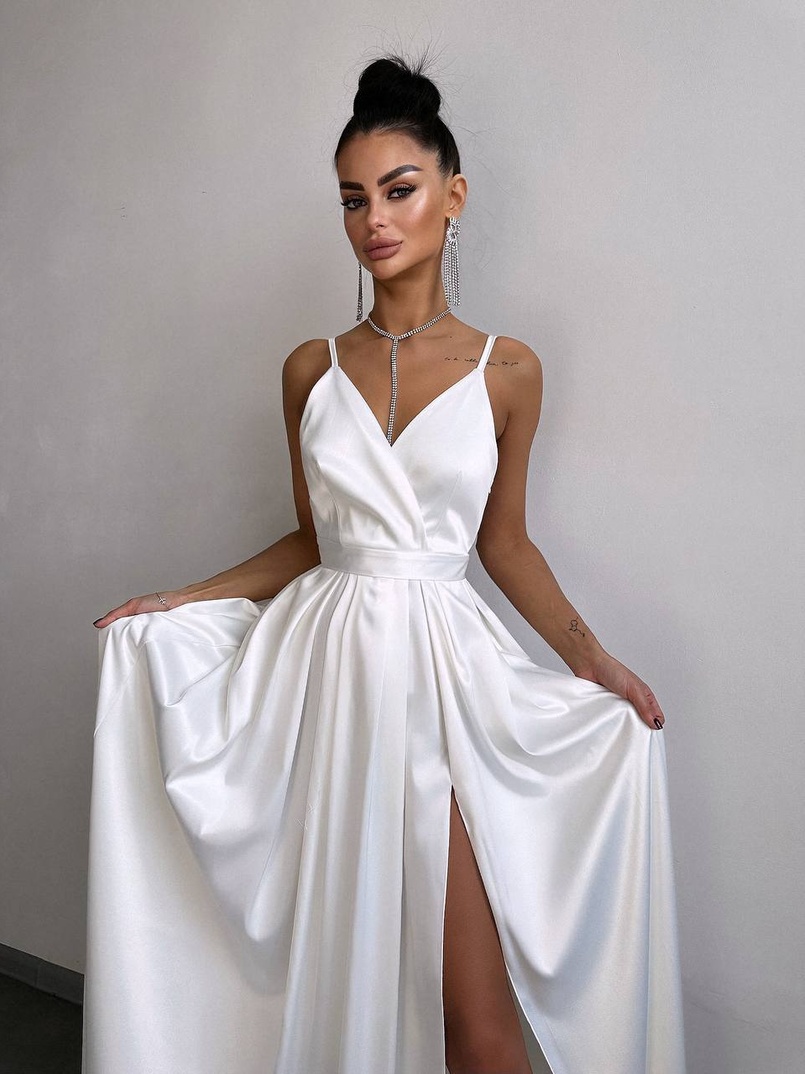 Атласна сукня максі  Атласна сукня максі  | PUSHKA SHOP