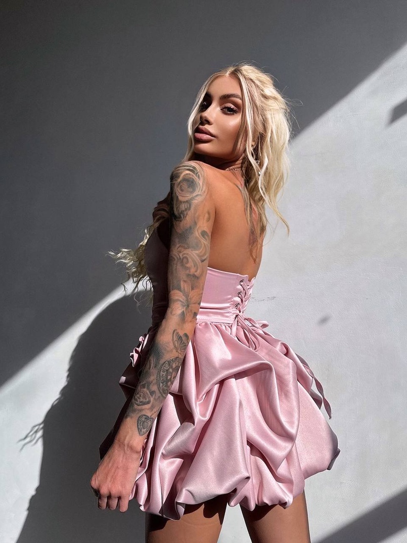 Комплект: корсет з  + спідниця декорована трояндами  Комплект: корсет з  + спідниця декорована трояндами  | PUSHKA SHOP