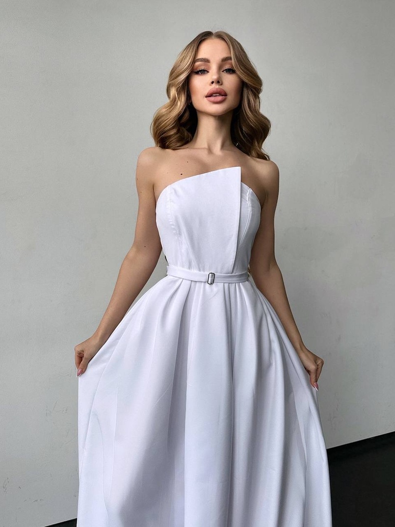 Сукня максі  з розрізом на спідниці  Сукня максі  з розрізом на спідниці  | PUSHKA SHOP