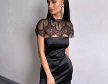 Елегантна сукня максі з мереживом | PUSHKA SHOP