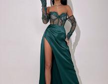 Комплект: мереживний корсет  +  спідниця максі   Комплект: мереживний корсет  +  спідниця максі   | PUSHKA SHOP