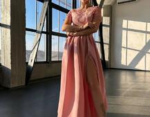 Сукня максі з мереживом  Сукня максі з мереживом  | PUSHKA SHOP