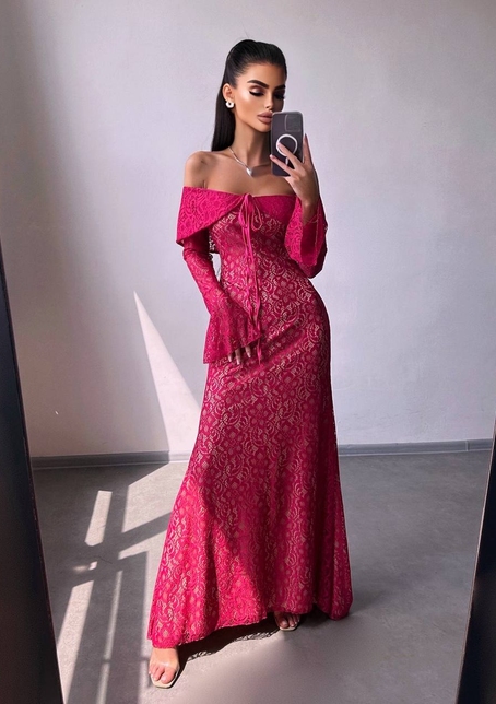 Мереживна сукня максі   | PUSHKA SHOP