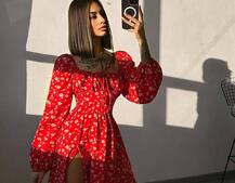 Улюблена сукня-міді зі шнурівкою на талії  Улюблена сукня-міді зі шнурівкою на талії  | PUSHKA SHOP