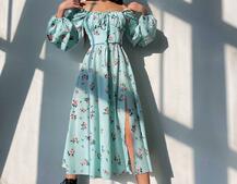 Сукня міді з квітковим принтом  Сукня міді з квітковим принтом  | PUSHKA SHOP