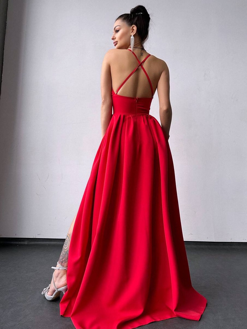 Сукня максі  з корсетним верхом і чашечками  | PUSHKA SHOP