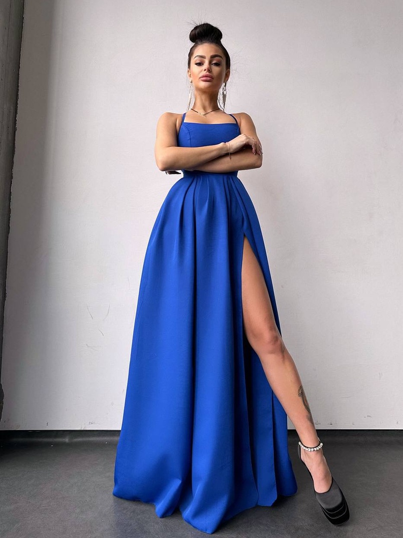 Сукня максі  зі шнурівкою на спинці Сукня максі  зі шнурівкою на спинці | PUSHKA SHOP