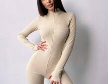 Облягаючий трикотажний комбінезон  Облягаючий трикотажний комбінезон  | PUSHKA SHOP