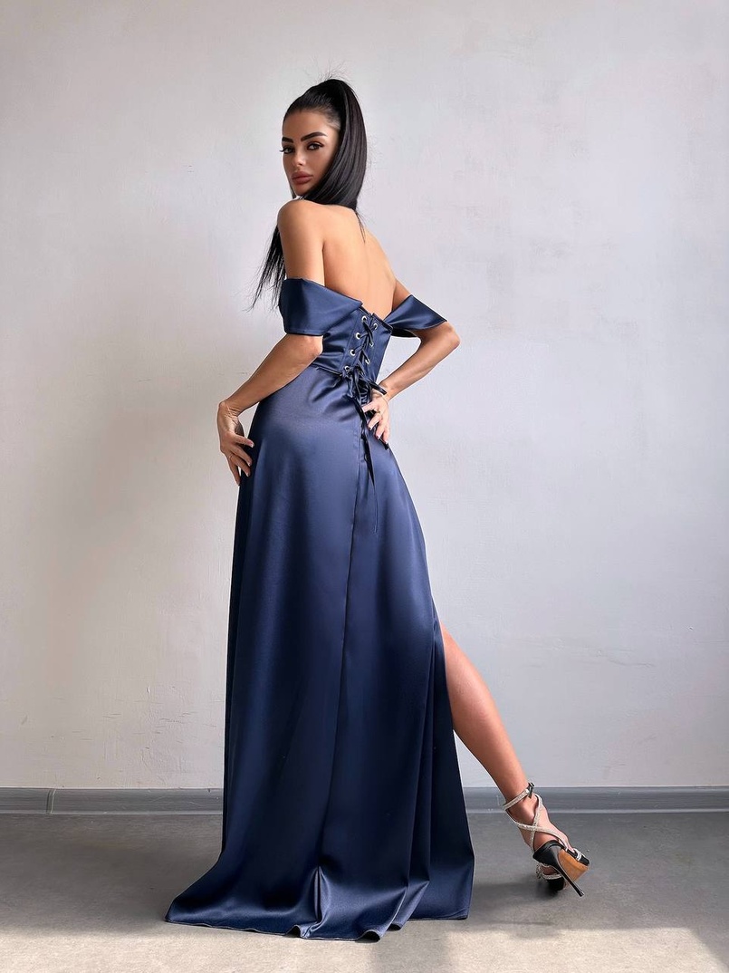 Атласний комплект: корсет бюстʼє + спідниця максі  | PUSHKA SHOP