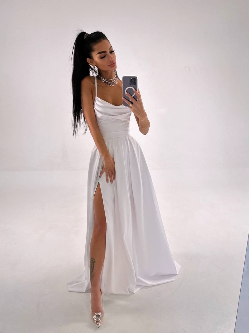 Атласний комплект: корсет + спідниця максі  | PUSHKA SHOP