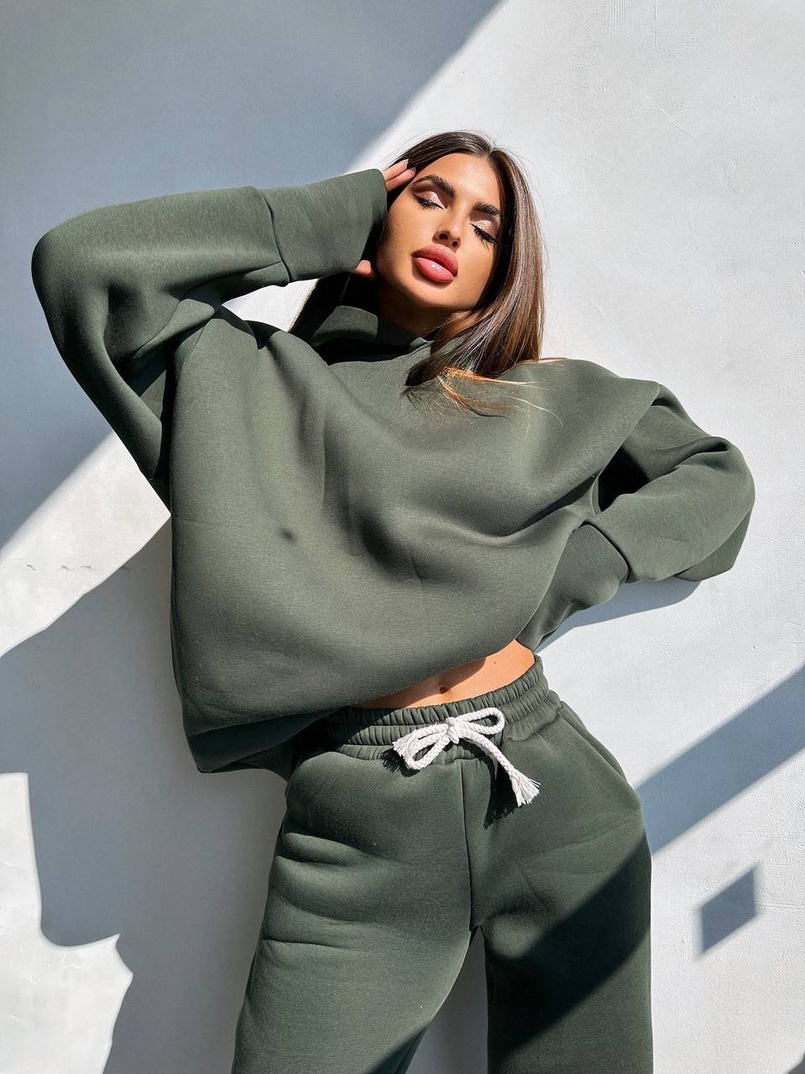 Теплий комплект: худі + спортивні штани Теплий комплект: худі + спортивні штани | PUSHKA SHOP