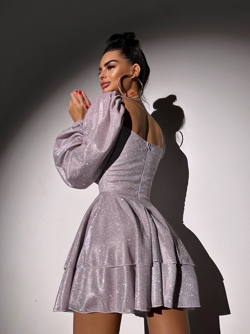 Сяюча корсетна сукня бюстьє з подвійною спідницею  | PUSHKA SHOP