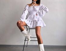 Сукня з чокером  Сукня з чокером  | PUSHKA SHOP