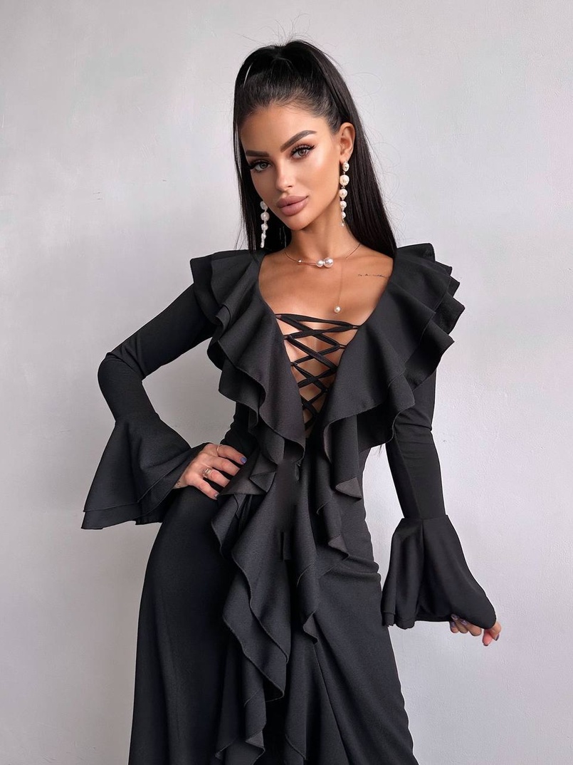 Сукня з воланами  Сукня з воланами  | PUSHKA SHOP