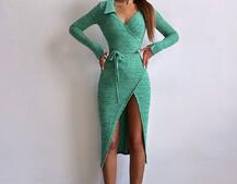 Трикотажна сукня із запахом | PUSHKA SHOP