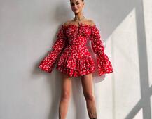 Сукня з воланами та шнурівкою по спинці Сукня з воланами та шнурівкою по спинці | PUSHKA SHOP