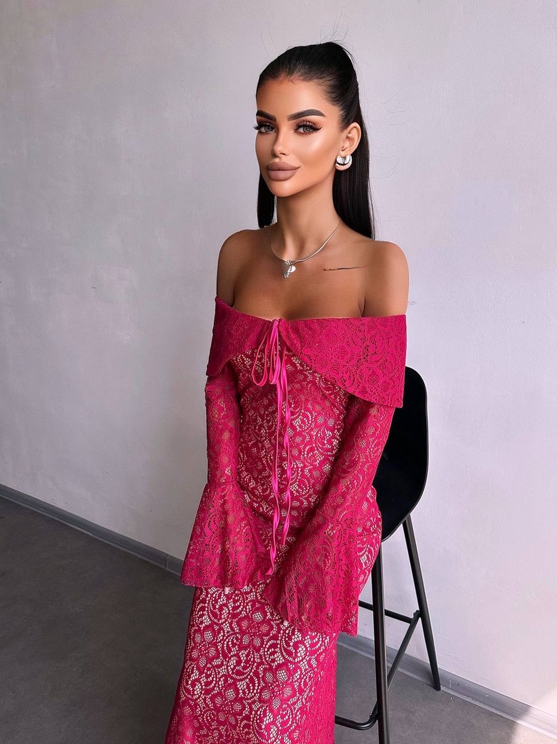 Мереживна сукня максі   | PUSHKA SHOP