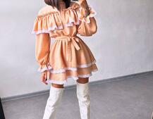 Сукня декорована мереживом Сукня декорована мереживом | PUSHKA SHOP