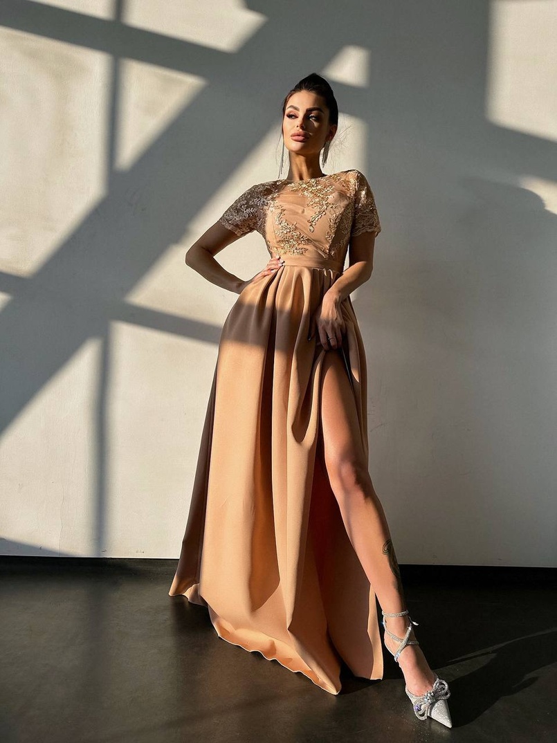 Сукня максі з мереживом  Сукня максі з мереживом  | PUSHKA SHOP