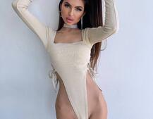 Трикотажне боді зі шнурівкою з боків, прикрашене стразами  Прикраса пришита. Ручна робота.  Трикотажне боді зі шнурівкою з боків, прикрашене стразами  Прикраса пришита. Ручна робота.  | PUSHKA SHOP