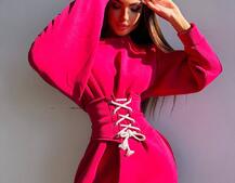 Тепле затишне худі over-size на флісі + корсет на шнурівці Можна носити з корсетом та без Тепле затишне худі over-size на флісі + корсет на шнурівці Можна носити з корсетом та без | PUSHKA SHOP