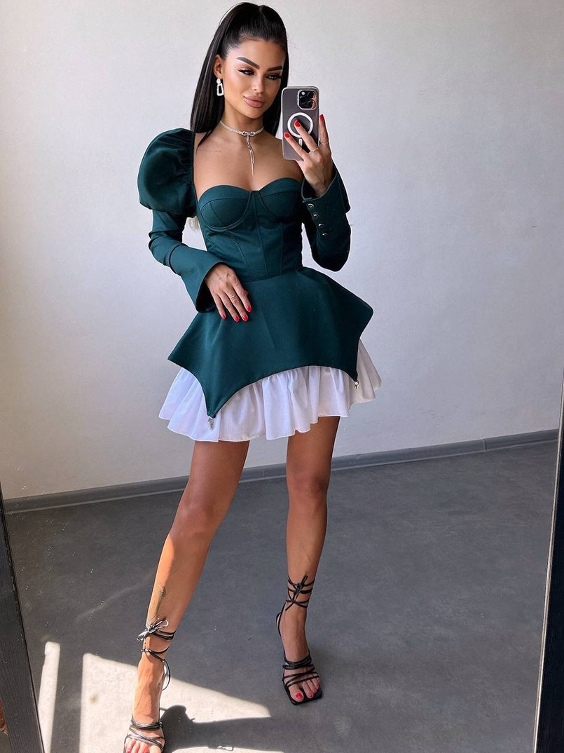 Сукня з чашечками та елементами корсету  Сукня з чашечками та елементами корсету  | PUSHKA SHOP