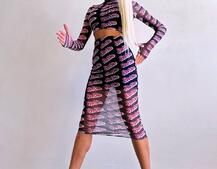 Комплект: топ + спідниця міді   | PUSHKA SHOP