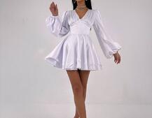 Атласна корсетна сукня  з пишною подвійною спідницею  | PUSHKA SHOP