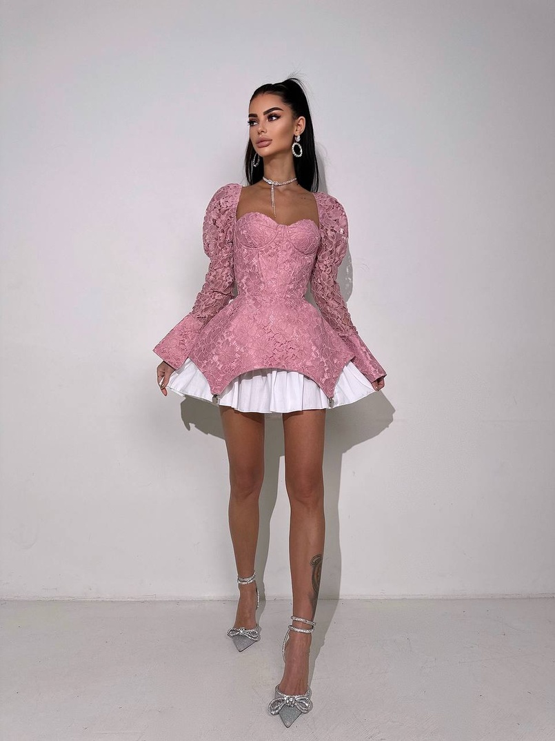 Мереживна сукня з чашечками  Мереживна сукня з чашечками  | PUSHKA SHOP