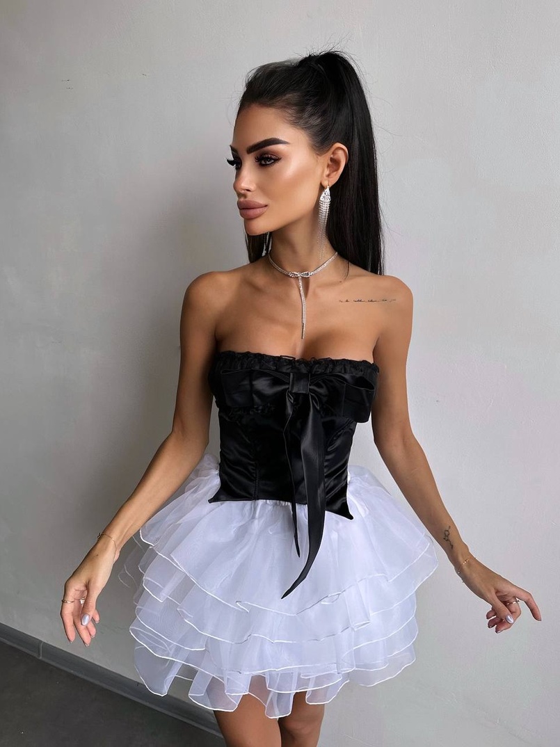 Комплект: корсет + пишна спідниця міні  Комплект: корсет + пишна спідниця міні  | PUSHKA SHOP