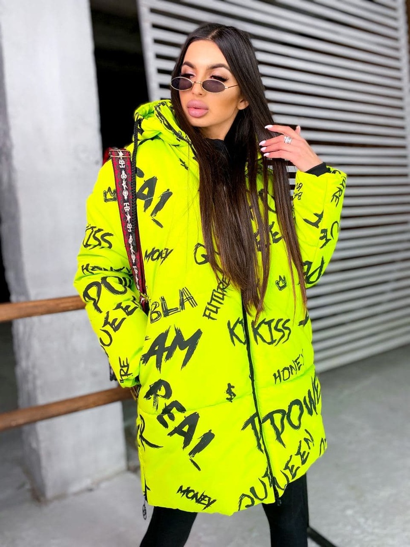 Тёплая куртка с креативным принтом❄️ Тёплая куртка с креативным принтом❄️ | PUSHKA SHOP