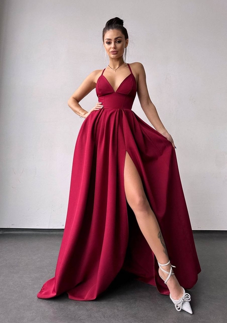 Сукня максі  з корсетним верхом і чашечками  | PUSHKA SHOP