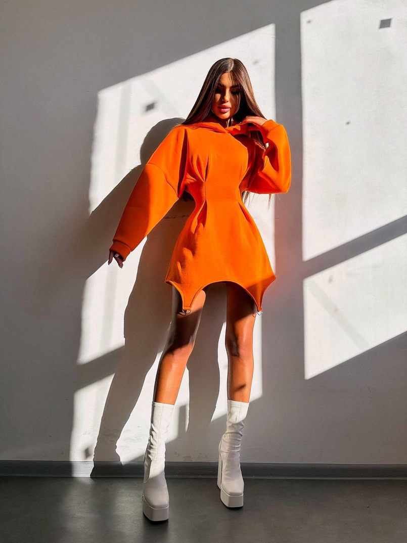 Тепле приталене худі з капюшоном на флісі + корсет на шнурівці Можна носити з корсетом та без | PUSHKA SHOP